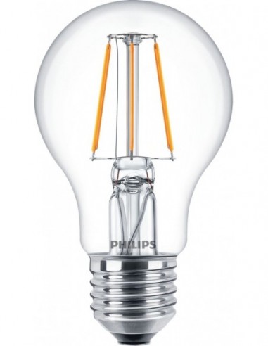 Bombilla LED · Philips · Filamento Pack 1x40W A60 E27 4000K 540 Lúmenes